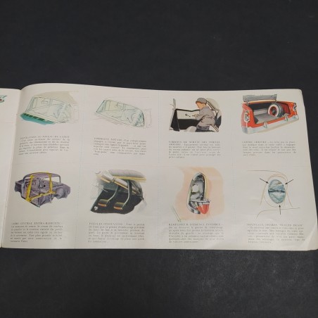 Catalogo delle automobili Chevrolet 1956 in francese con annotazione interna