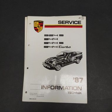 Manuale Service e informazioni tecniche vetture Porsche 924S；944；944 S；944turbo