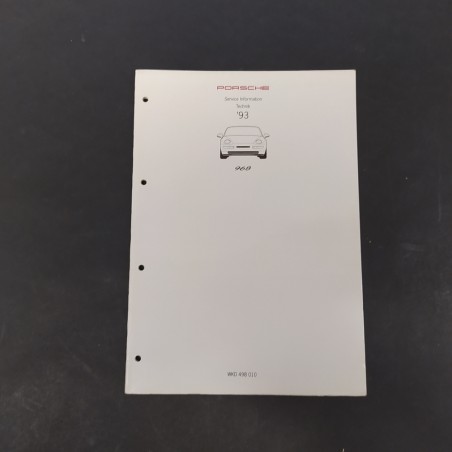 Manuale Service e informazioni tecniche vetture Porsche 968 del 1993 in tedesco