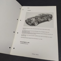 Manuale Service e informazioni tecniche vetture Porsche 968 del 1993 in tedesco 2