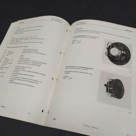 Manuale Service e informazioni tecniche vetture Porsche 911 Carrera 2/4 del 1993