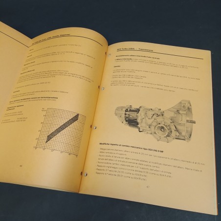 Manuale Informazioni per il servizio assistenza vetture Porsche 924 modelli 81