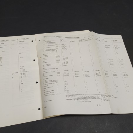 Manuale Service e informazioni tecniche vetture Porsche 911 Carrera/Turbo, 1988