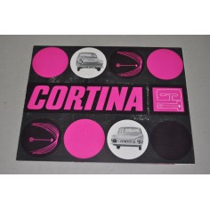PROSPEKT DEPLIANT BROCHURE FORD CORTINA GT - 2 PAGINE ITALIANO