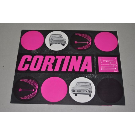 PROSPEKT DEPLIANT BROCHURE FORD CORTINA GT - 2 PAGINE ITALIANO
