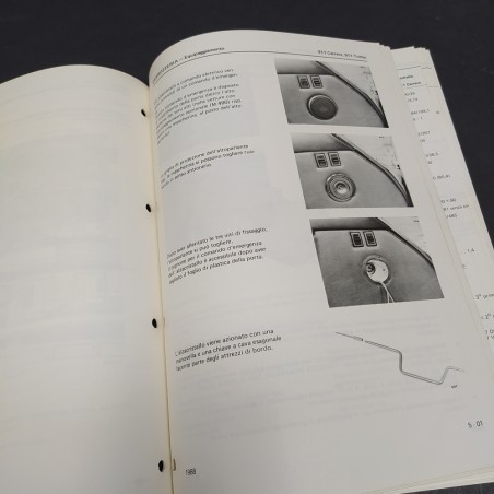 Manuale Service e informazioni tecniche vetture Porsche 911 Carrera/Turbo, 1988