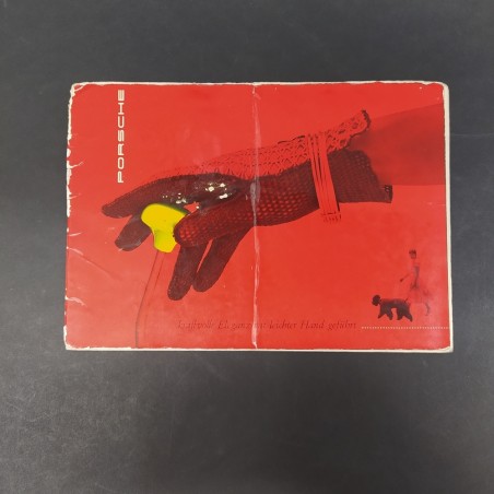 Catalogo delle vetture Porsche in tedesco. Pagine staccate e strappi