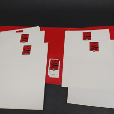 Cartellina Alfa Romeo GTV Prova in pista con blocco di fogli bianchi intestati 2