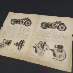 Pagina estratta dalla rivista Motociclismo 1934 sulla motocicletta Ariel 1935 2
