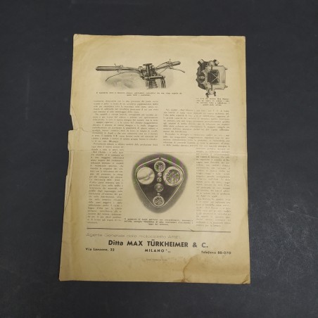 Pagina estratta dalla rivista Motociclismo 1934 sulla motocicletta Ariel 1935