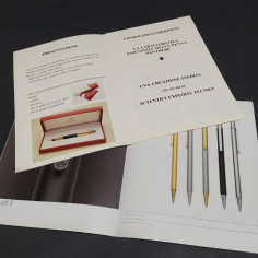 Lotto di 2 cataloghi di penne stilografiche Cartier, italiano, buone condizioni 2