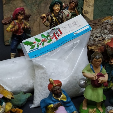 Lotto di statuine grotta e materiale da presepe, statuine fratturate, aggiustate