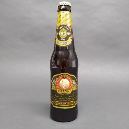 Birra Peroni doppio malto Gran Riserva per i 150 anni, 33 cl, 6.6 Vol ben tenuta