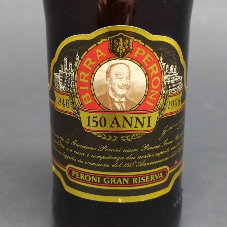 Birra Peroni doppio malto Gran Riserva per i 150 anni, 33 cl, 6.6 Vol ben tenuta