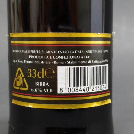 Birra Peroni doppio malto Gran Riserva per i 150 anni, 33 cl, 6.6 Vol ben tenuta