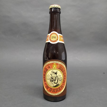 Birra Wuhrer Brescia doppio malto per i 150, 1979, 33 cl., Gran diploma