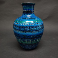 Vaso Bitossi Aldo Londi serie Rimini Blu piccolo difetto 2