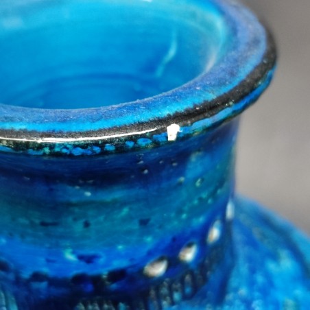 Vaso Bitossi Aldo Londi serie Rimini Blu piccolo difetto