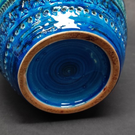 Vaso Bitossi Aldo Londi serie Rimini Blu piccolo difetto