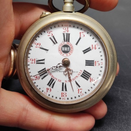 Lotto di 7 orologi da taschino alcuni in argento