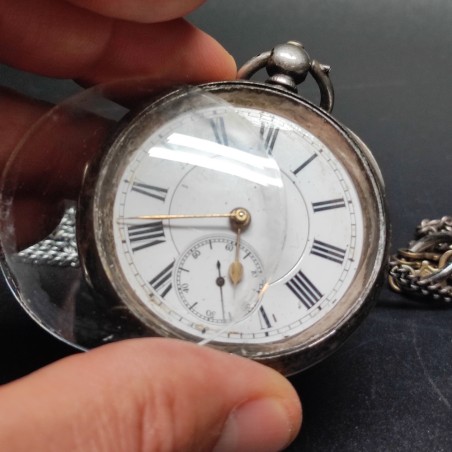 Lotto di 7 orologi da taschino alcuni in argento