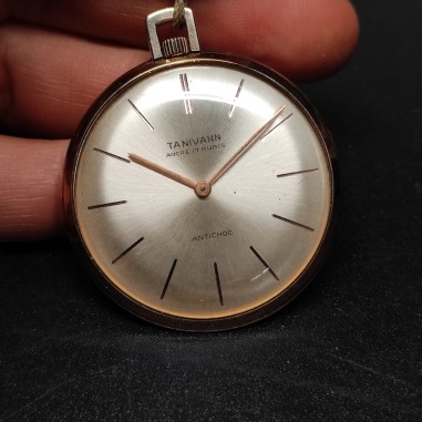 Orologio da taschino Tanivann cassa placcata oro