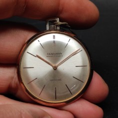 Orologio da taschino Tanivann cassa placcata oro 2