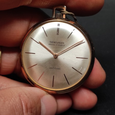 Orologio da taschino Tanivann cassa placcata oro