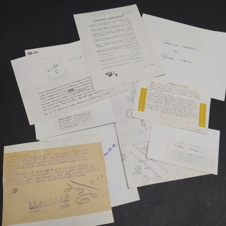 Lotto di 10 foto originali cantanti personaggi anni 60/70