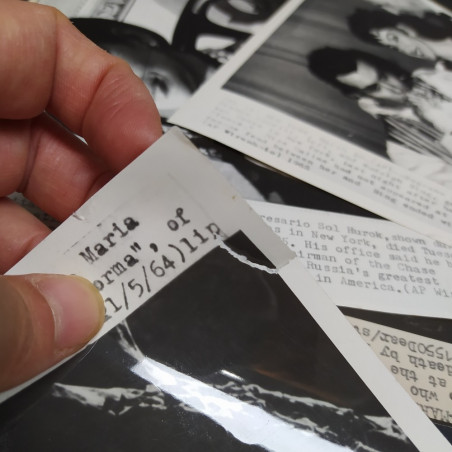 Lotto di 8 foto e cartoline cantante Maria Callas anni '60