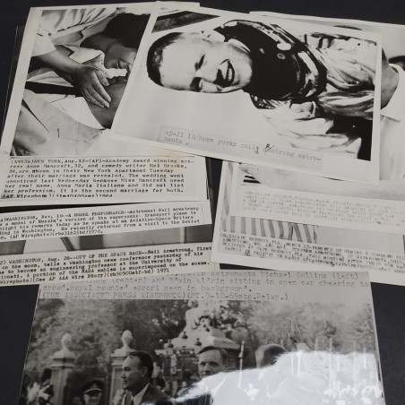 Lotto di 8 foto astronauta Armstrong 1966/69