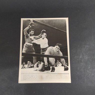 Foto originale incontro boxe Muhammad Ali e Oscar Bonavena