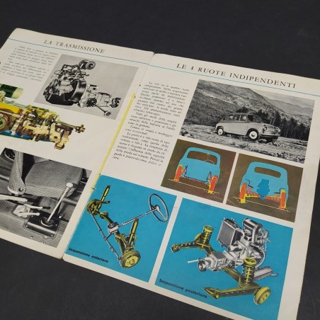 Fascicolo brochure Fiat 600 stampato 1242 - 8 pagine buono