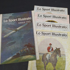 Lotto di 5 riviste Lo sport illustrato anno 1913 buona conservazione 2
