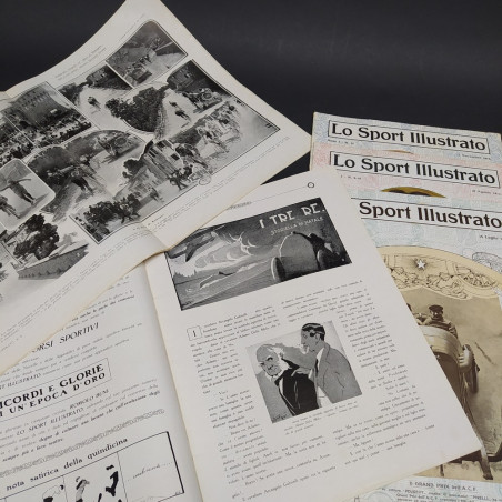 Lotto di 5 riviste Lo sport illustrato anno 1913 buona conservazione