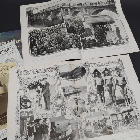 Lotto di 5 riviste Lo sport illustrato anno 1913 buona conservazione