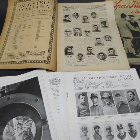 Lotto di 4 riviste Lo Sport Illustrato e la Guerra anno 1916