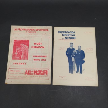 Lotto di 2 riviste Propaganda sportiva di Ali e Motori 1923