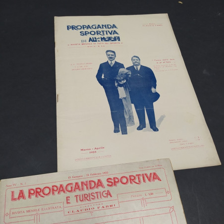 Lotto di 2 riviste Propaganda sportiva di Ali e Motori 1923
