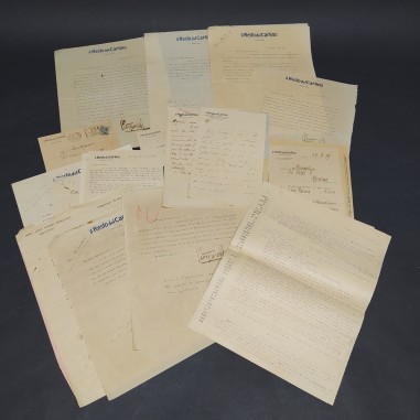 Documenti corrispondenza giornalista Bertazzoni e Il Resto del Carlino anni 30