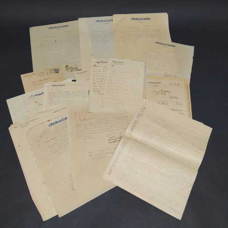 Documenti corrispondenza giornalista Bertazzoni e Il Resto del Carlino anni 30
