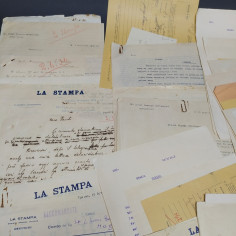 Documenti corrispondenza giornalista Bertazzoni con La Stampa di Torino anni 30 2