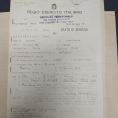 Regio Essercito Stato di servizio Bertazzoni Luigi aggiornato al 1940 2