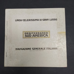 Linea celerissima di Gran Lussso navigazione Sud America Duilio Cesare anni '20