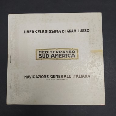 Linea celerissima di Gran Lussso navigazione Sud America Duilio Cesare anni '20