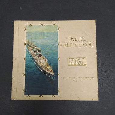 Brochure piroscafi Duilio Cesare NGI anni '20