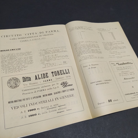 Programma G/P internazionale Parma 6 Aprile 1953