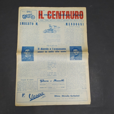 Rivista Il centauro in onore di Masetti 1952 numero unico