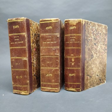 Storia dell' armi italiane dal 1796 al 1814 Felice Turotti - 3 volumi