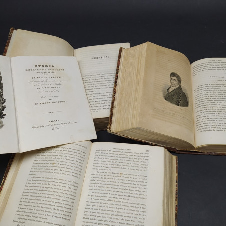 Storia dell' armi italiane dal 1796 al 1814 Felice Turotti - 3 volumi